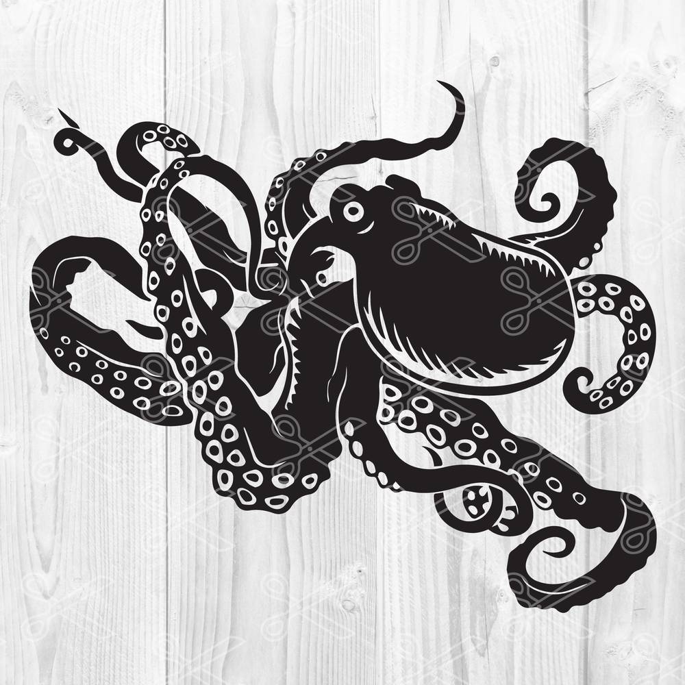 Octopus Outline SVG