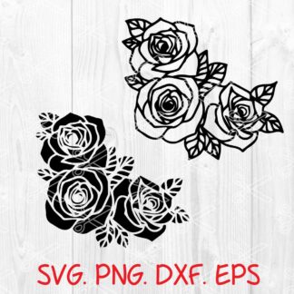 Roses template svg