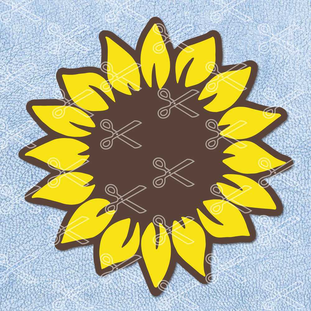Sunflower SVG, DXF, EPS, PNG, Cutting Files - Sunflower Clipart