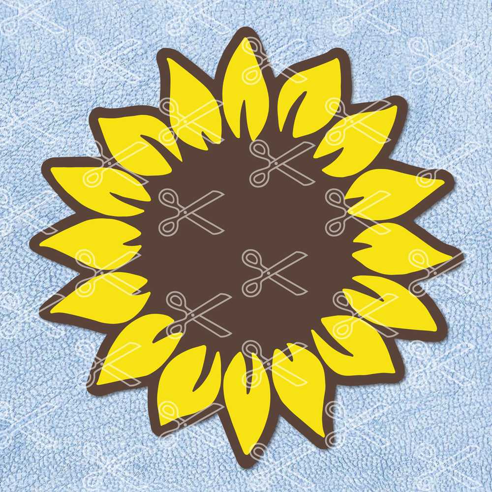 Download Sunflower SVG, DXF, EPS, PNG, Cutting Files - Sunflower ...