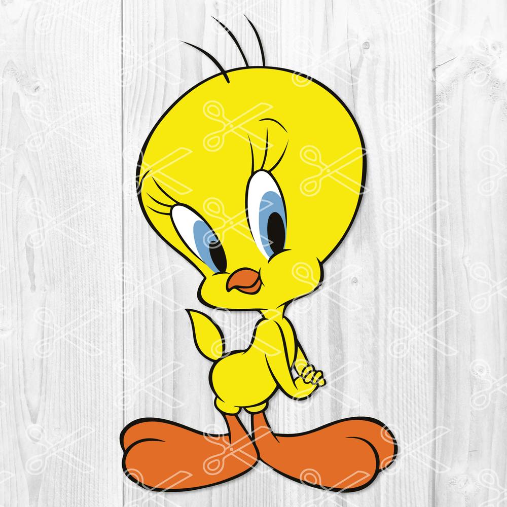 Tweety Bird Svg Png Dxf Eps Cut Files High Quality Premium Design