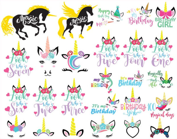 UNICORN BUNDLE SVG FILE