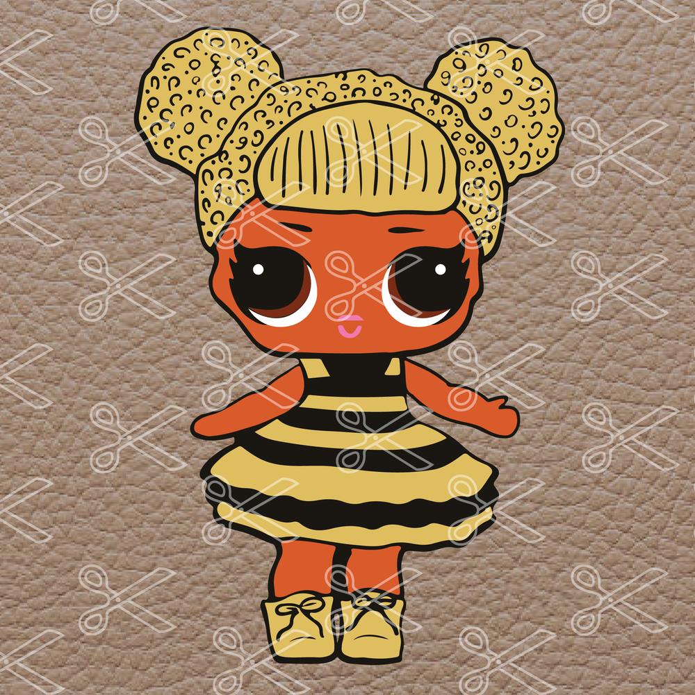 LOL Doll SVG, DXF, PNG, EPS - Queen Bee Cut Files