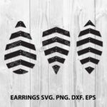 Geometric earring SVG Cut File