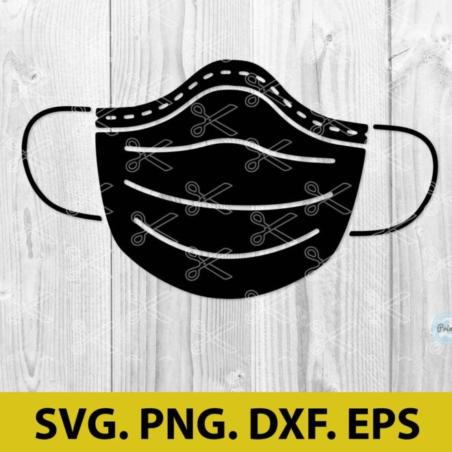 Medical Mask SVG Cut File