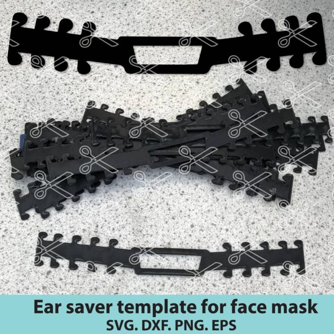 Surgical Mask Strap Template