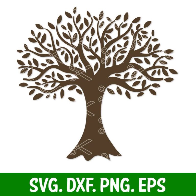 Tree SVG, DXF, PNG, EPS, Cut Files - Family Tree SVG