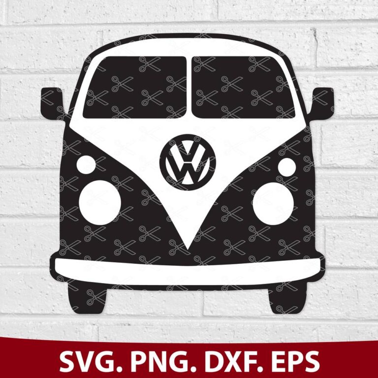 VW SVG, PNG, EPS, DXF, Volkswagen SVG, T1 SVG, VW Bus SVG File