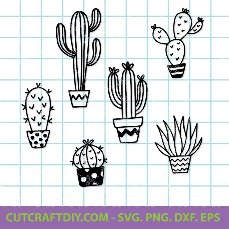 Cactus SVG Bundle Cut File