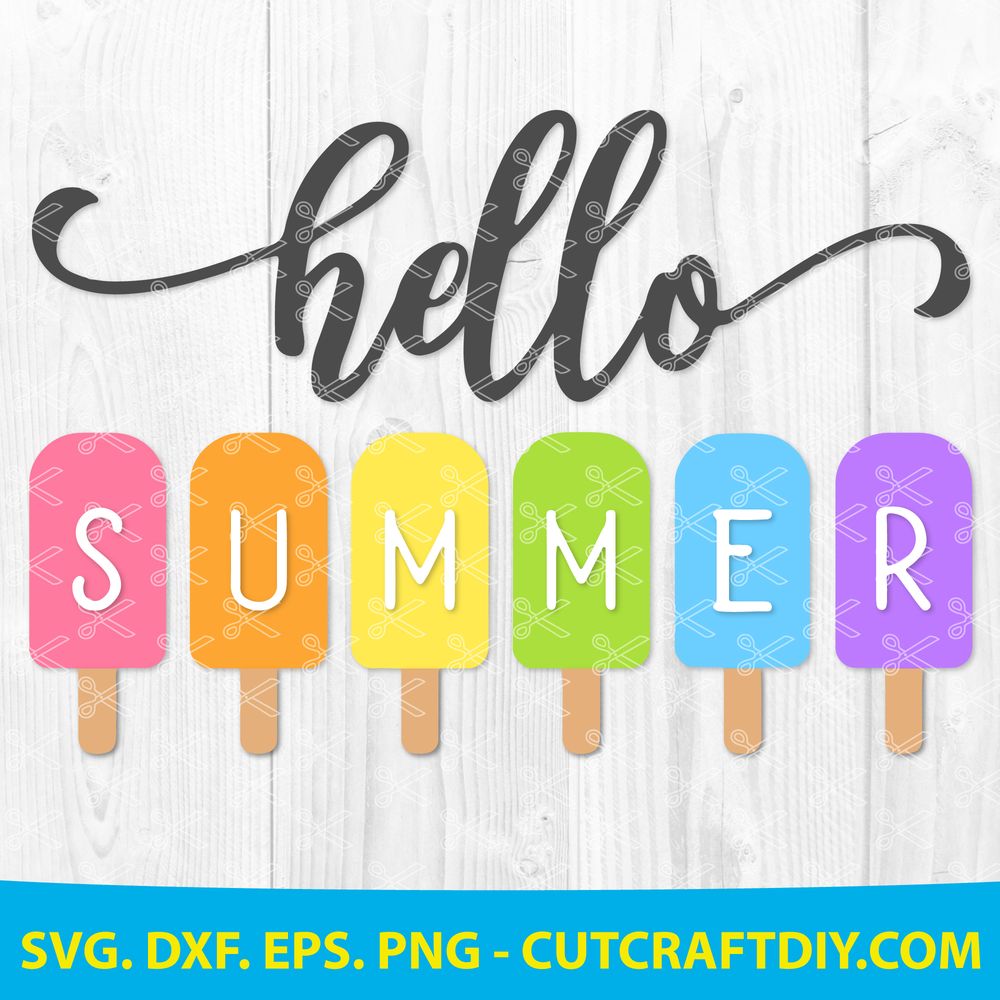 Hello Summer Popsicles PNG Hello Summer Popsicles Png Instant Download Summer Sublimation PNG Digital Download Summer Popsicles