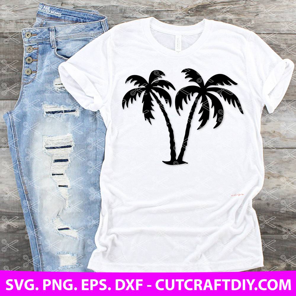 Download Palm Tree Svg Dxf Png Eps Cut Files Palm Trees Svg