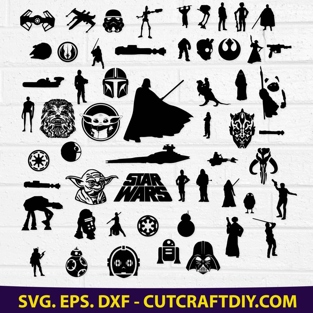 Download Star Wars Svg Dxf Eps Cutting Files For Cricut Silhouette SVG, PNG, EPS, DXF File