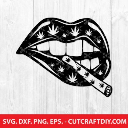 Lips Smoking Weed Clipart