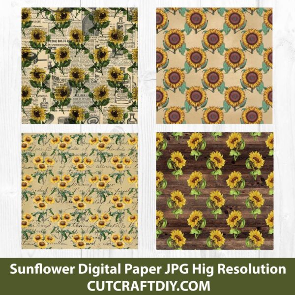 Sunflower Digital Paper