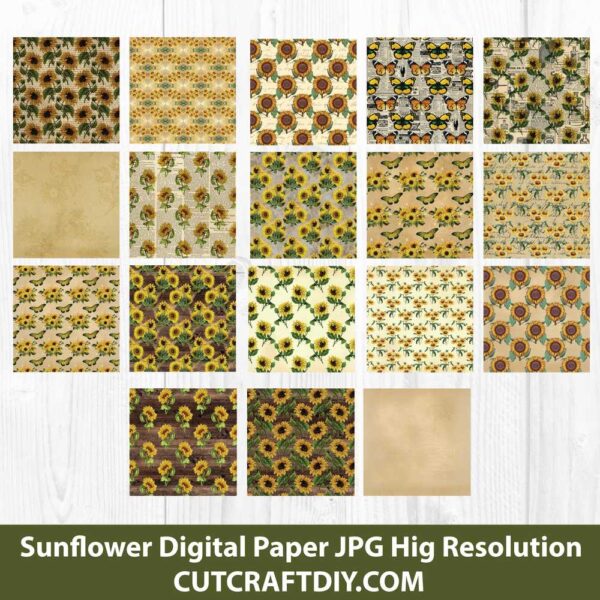 Sunflower Digital Paper