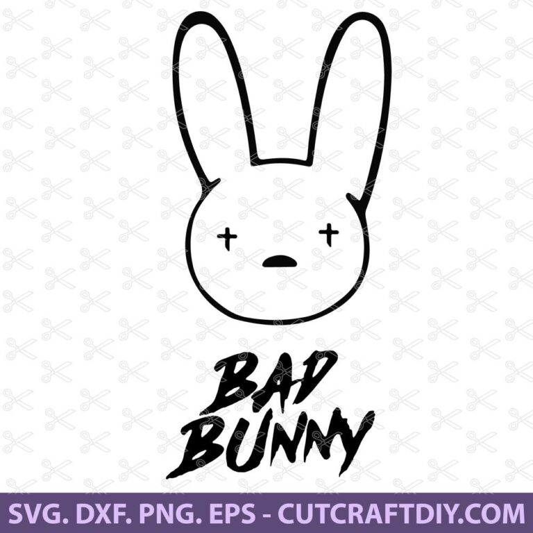 Bad Bunny SVG, PNG, DXF, EPS, Cut Files - El Conejo Malo SVG