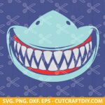 Shark teeth mask SVG