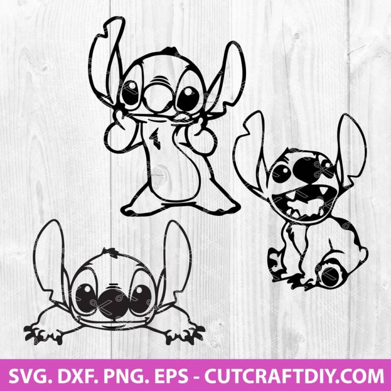 Lilo And Stitch SVG, PNG, DXF, Eps, Cut File - Stitch Clipart - Disney SVG