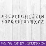 Alphabet Nightmare Before Christmas Font Ttf, SVG