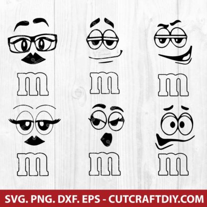 M&M's Faces SVG