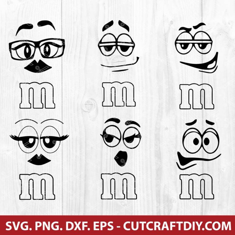 M&M's Faces SVG