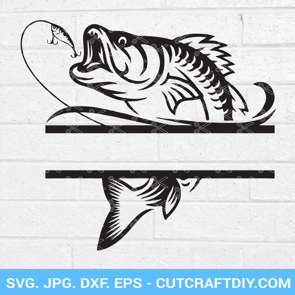 bass fish svg