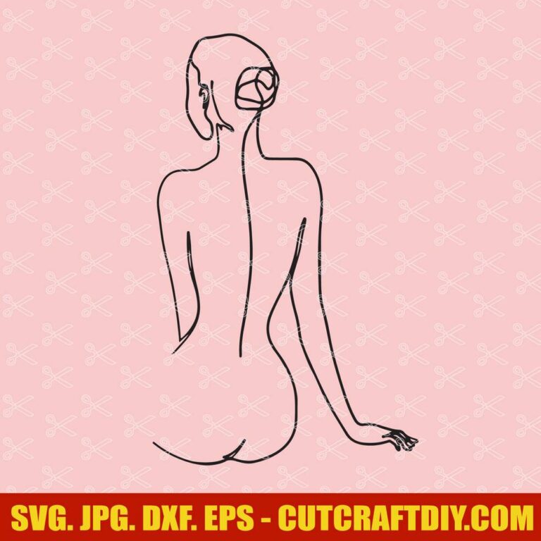 Female Body Line Art Print