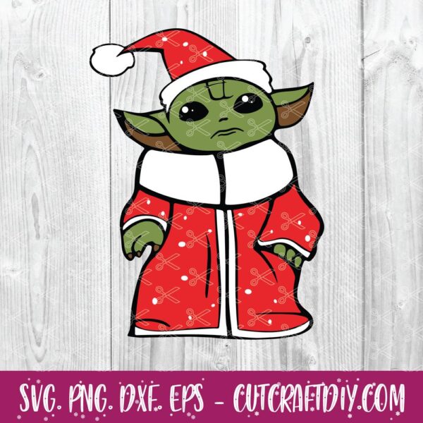 Baby Yoda Christmas SVG