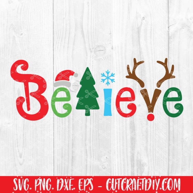 Believe Christmas SVG