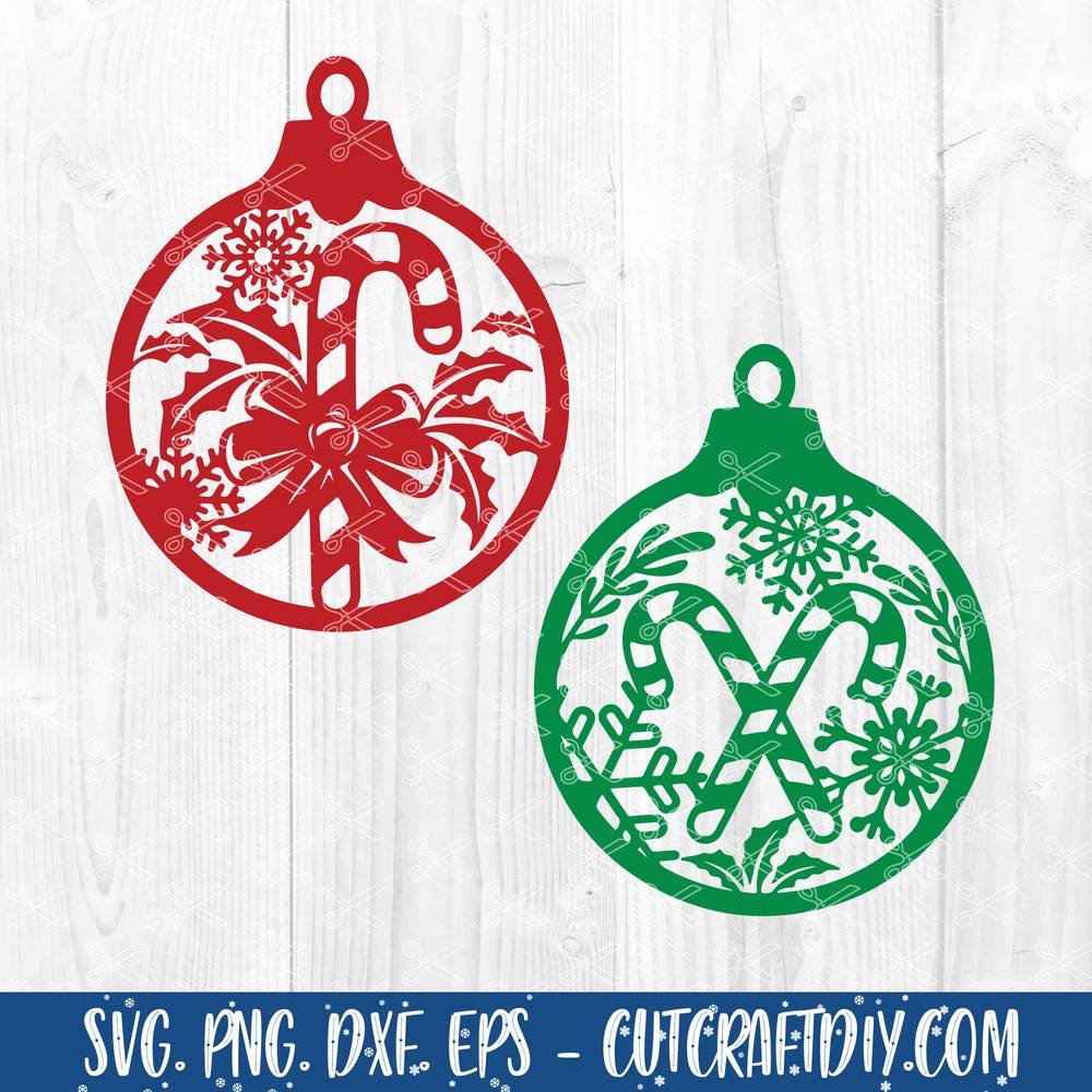Christmas Ornaments SVG, PNG, Cut Files, Christmas Decorations SVG