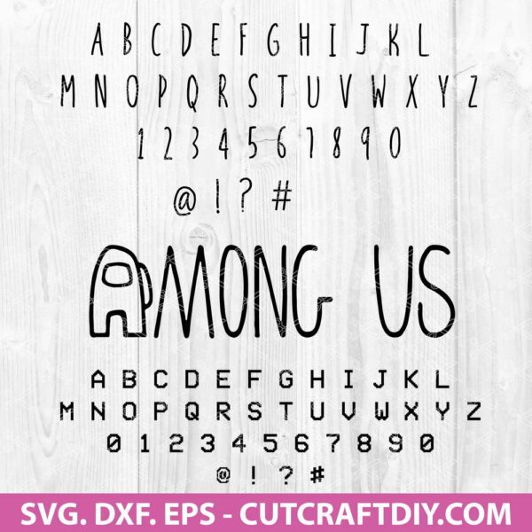 Best Among Us Fonts SVG