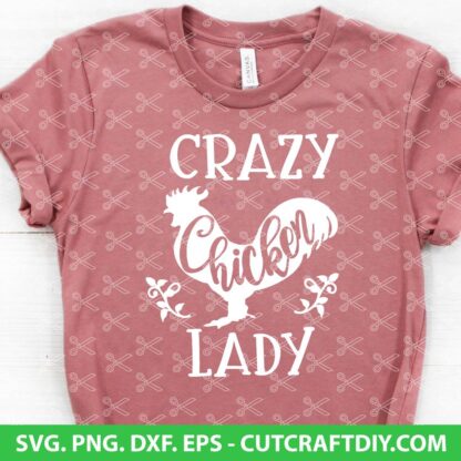 Crazy Chicken Lady SVG