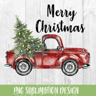 MERRY-CHRISTMAS-TRUCK-SUBLIMATION-DESIGN
