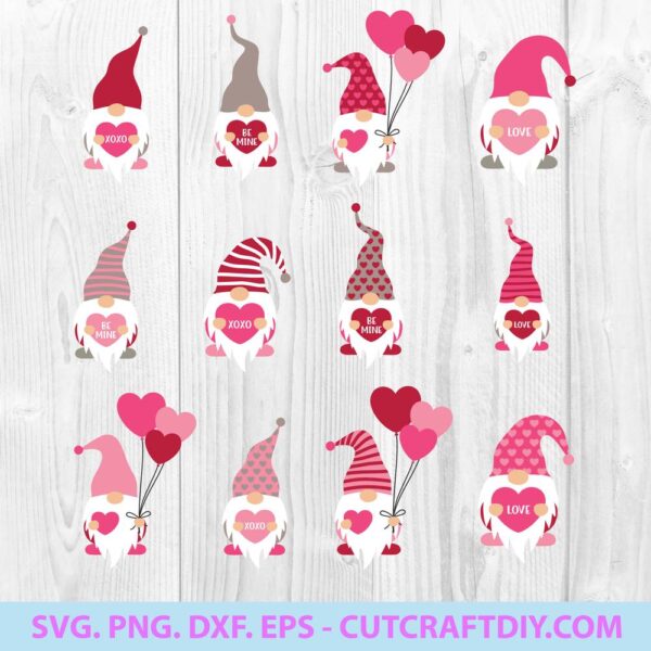 Valentine Gnome SVG