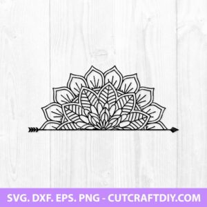 Half Mandala SVG