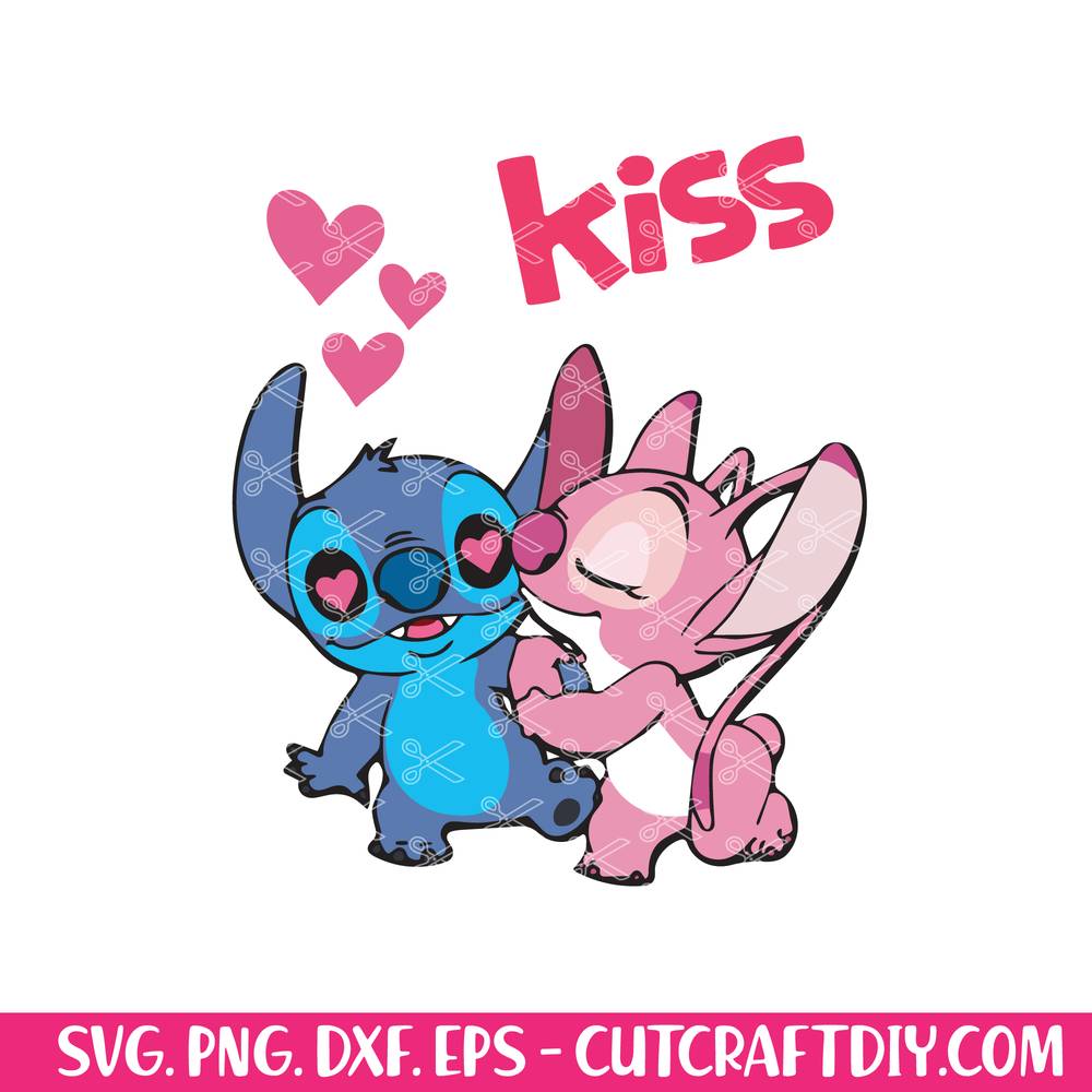 Download Stitch Svg Stitch Kiss Svg Stitch Cut File Stitch Shirt Valentine Svg