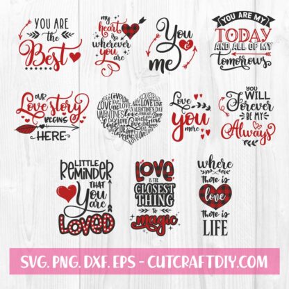 Valentine Quotes SVG