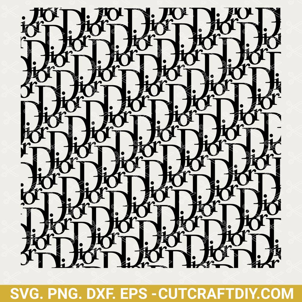 Download Dior Fashion Pattern Svg Cut File Seamless Dior Monogram Pattern Svg