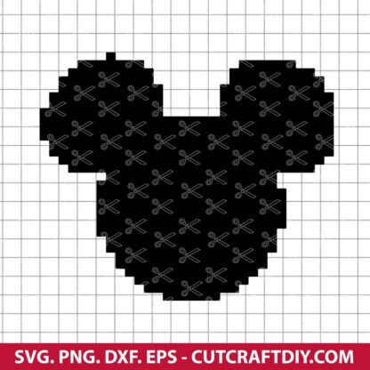 Mickey Mouse Pixel SVG