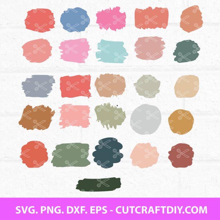 Download Paint Brush Stroke Bundle SVG, Keychain Pattern SVG ...