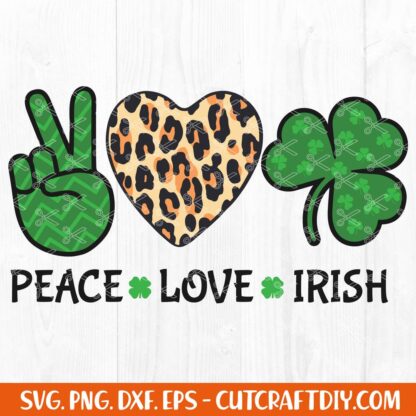 Peace Love Irish St. Patrick's Day SV