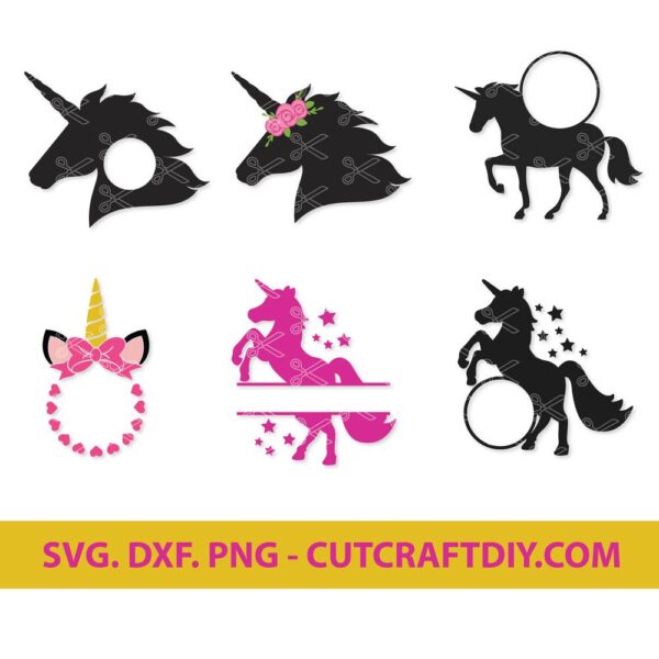 Unicorn Monogram SVG