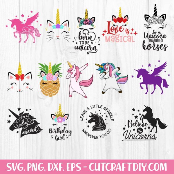 Unicorn Bundle SVG