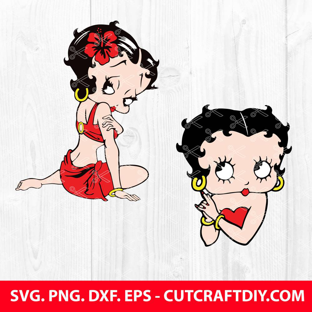 Betty Boop SVG, DXF, EPS, PNG, Cut Fies for Cricut and Silhouette