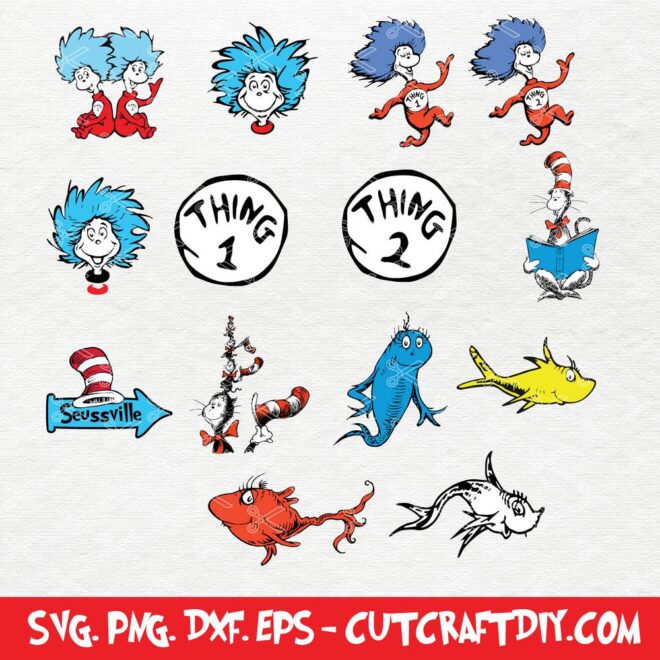 Dr Seuss SVG Cut File