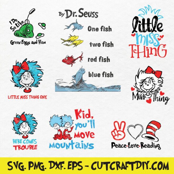 Dr Seuss SVG Bundle