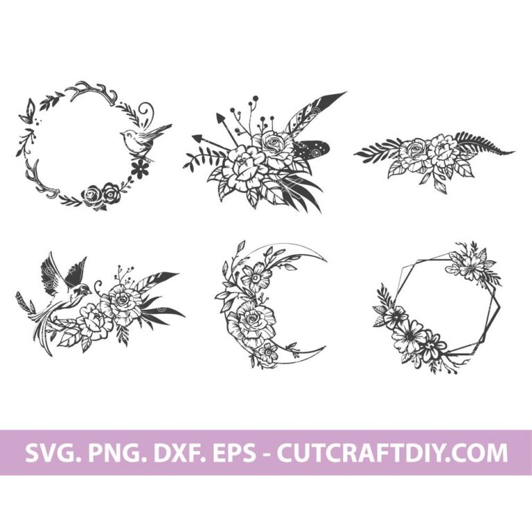 Free Free 56 Monogram Flower Wreath Svg SVG PNG EPS DXF File