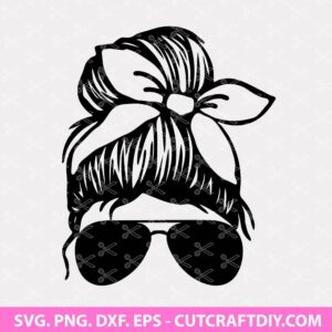 Messy Bun SVG