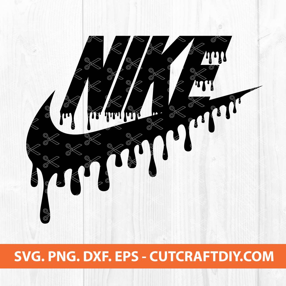 Logo Nike Drip SVG - Nike Logo Svg - Logo Brand Svg - Brand Logo