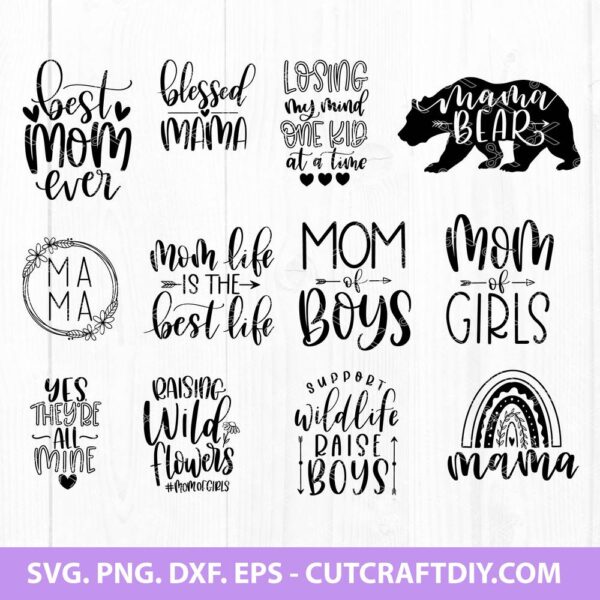 Funny Mom SVG Bundle